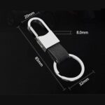 Sulfar Soft Car Leather Keychain Key Holder Hook Ring Accessories Key Organizer For Men Women(2-PACK) - Image 3