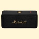 Marshall Emberton II Portable Bluetooth Speakers - Water Resistant Wireless Speakers Portable Speaker 30+ Hour of Playtime - Black and Brass - Image 2