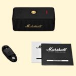 Marshall Emberton II Portable Bluetooth Speakers - Water Resistant Wireless Speakers Portable Speaker 30+ Hour of Playtime - Black and Brass - Image 5