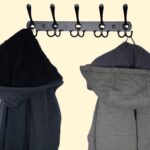 Mumoo Bear Coat Rack Wall Mounted - 5 Tri Hooks, Heavy Duty, Stainless Steel, Metal Coat Hook Rail For Coat Hat Towel Purse Robes Mudroom Bathroom Entryway,Black - Image 4