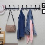 Mumoo Bear Coat Rack Wall Mounted - 5 Tri Hooks, Heavy Duty, Stainless Steel, Metal Coat Hook Rail For Coat Hat Towel Purse Robes Mudroom Bathroom Entryway,Black - Image 7