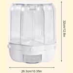 PIOJNYEN Grain Dispenser, 360° Rotating Grain Storage Food Dispenser with Lid Moisture Resistant Household, Upgrade 6 Compartment Rotating Rice Dispenser Storage Container for Small Grains, Beans - Image 2