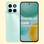 HONOR X6c Smartphone 6GB RAM 128GB ROM, 6.61" 120Hz Display, 50MP Camera, 35W Fast Charging, Dual SIM, Ocean Cyan – Middle East Version