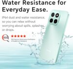 HONOR X6c Smartphone 6GB RAM 128GB ROM, 6.61" 120Hz Display, 50MP Camera, 35W Fast Charging, Dual SIM, Ocean Cyan – Middle East Version - Image 5