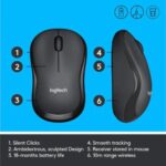 Logitech M220 Wireless Mouse, Black - Image 2