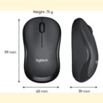 Logitech M220 Wireless Mouse, Black - Image 3