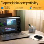 HP Z3700 Wireless Mouse, Ambidextrous, Optical, RF Wireless, 1200 DPI, Black (V0L79AA) - Image 3