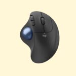 Logitech ERGO M575S Wireless Trackball Mouse, Wireless Ergonomic Mouse With Bluetooth and Encrypted Dongle, Comfortable Thumb Control, Precise and Smooth Tracking, for PC/Mac - Graphite
