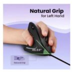 Perixx Perimice-513L Wired Vertical Ergonomic USB Mouse, 6 Buttons e with 2 Level DPI Switch 1000/1600, Left Handed, Black - Image 2