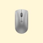Lenovo 600 Bluetooth Silent Mouse, Blue Optical Sensor, Adjustable DPI, 4 Button, Gray