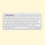 Logitech Pebble Keys 2 K380s, Multi-Device Bluetooth Wireless Keyboard, White