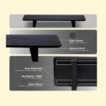 Moodular Wooden Monitor Stand 33.4” (85cm) Desk Organizer with Metal Slide Rails for Drawer, Tray, Laptop, Tablet, Phone & Headphones, Black MS85-B - Image 3