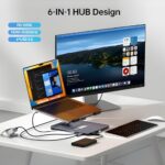 BENFEI Laptop Stand with USB C 6in1 Docking Station, HDMI 4K@60Hz, 4*USB3.0, 100W PD - Image 3