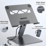 BENFEI Laptop Stand with USB C 7in1 Docking Station, HDMI 4K@60Hz, 1*SD 1*Micro SD, 100W Power Delivery, 10Gbps 1*USB C 3.2 and 2*USB A 3.2 - Image 2