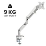 Navodesk NAVO Control Monitor Arm - Model A Pro, Ergonomic Monitor Desk Mount with Gas Spring Tech & USB Hub, Adjustable Monitor Stand with Clamp and Grommet Base - Image 2