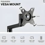 Navodesk Control Monitor Arm Model L with Laptop Tray - Dual Monitor Stand for 17" to 32" Screens & 11.6" to 17.3" Laptops - Ergonomic and Space-Saving Design, Silver - Image 3