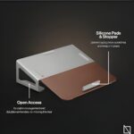 Navodesk Wooden Laptop Riser Stand, Ergonomic Desk Accessory - Image 3