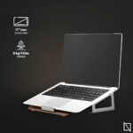 Navodesk Wooden Laptop Riser Stand, Ergonomic Desk Accessory - Image 2