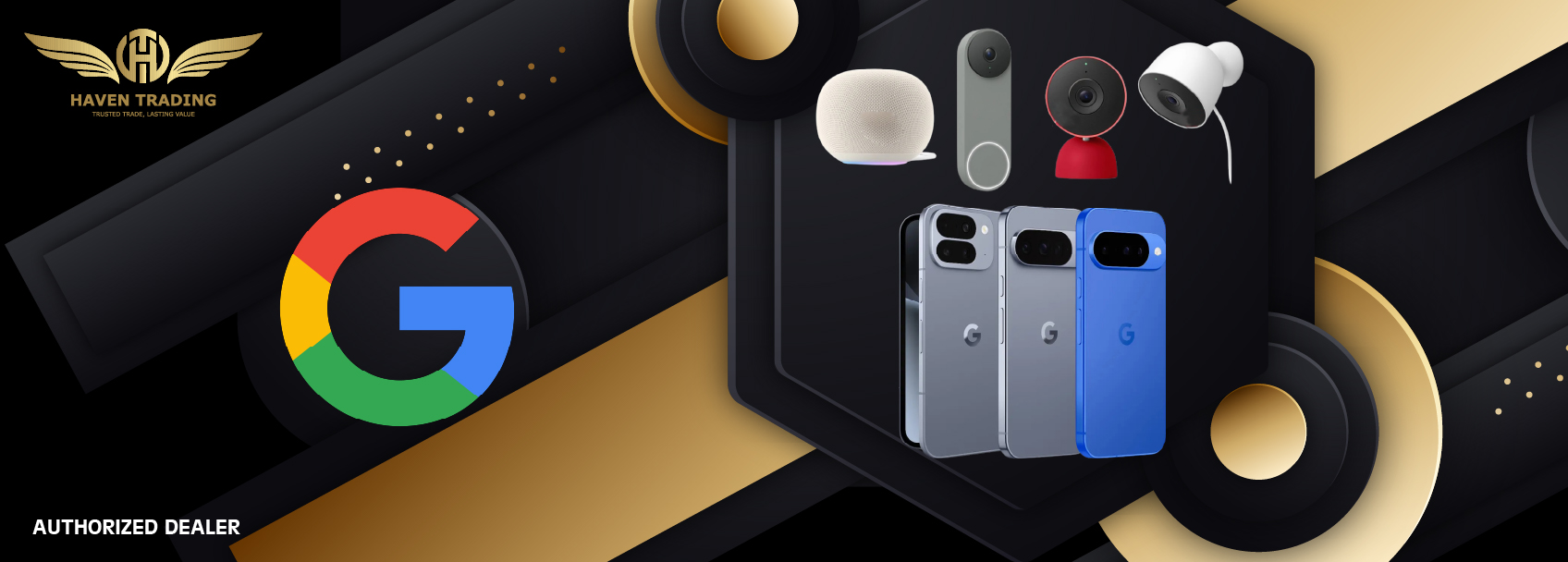 HavenTrading: Authorized Google Dealer in UAE for Pixel Phones, Nest Smart Home, and Security Devices with Official Warranty.