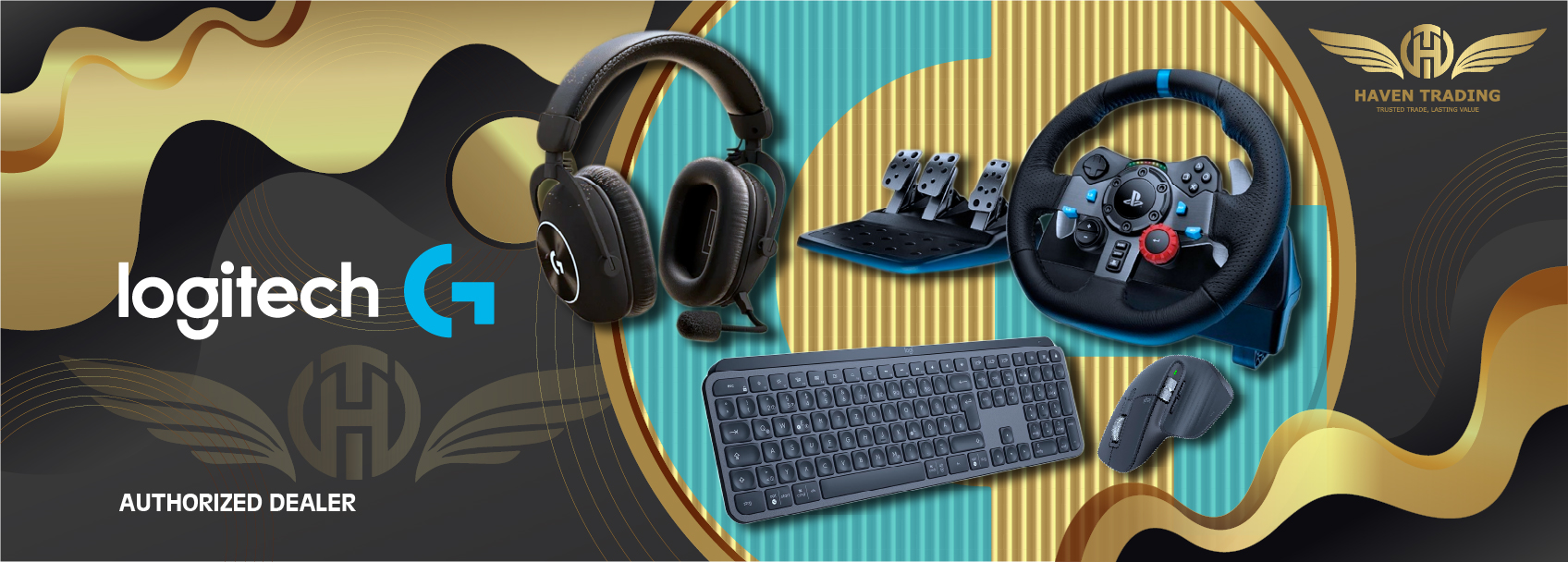 HavenTrading: Authorized Logitech Dealer in UAE for G-Series Gaming Headsets, Racing Wheels, Wireless Keyboards, and Professional Mice with Official Warranty.