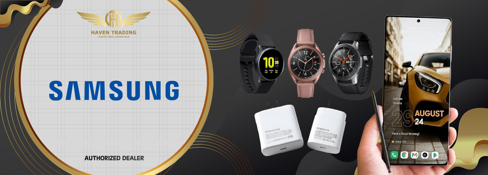 HavenTrading: Authorized Samsung Dealer in UAE for Galaxy Smartphones, Smartwatches, and Official Fast Chargers with Full Warranty