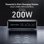 Anker Prime Charger, 200W 6-Port GaN Charging Station, Fast Charging USB C Charger, Compatible with iPhone 16/16 Pro/15/15 Pro, MacBook Pro/Air, iPad Pro, Dell XPS, Galaxy S23/S22, Note20, and More - Image 4