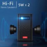 CRONY C900 upright Projector with BT speaker Smart DLP Projector Bluetooth 5.0 1080P Supported Wireless Mirroring Built-in Battery - Image 3