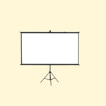 CRONY 120 inch projector screen with stand, HD, Portable