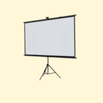 CRONY 150 inch projector screen with stand, HD, Portable