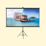 CRONY 72 inch projector screen with stand Portable Foldable Projection Movie Screen Fabric - Image 2