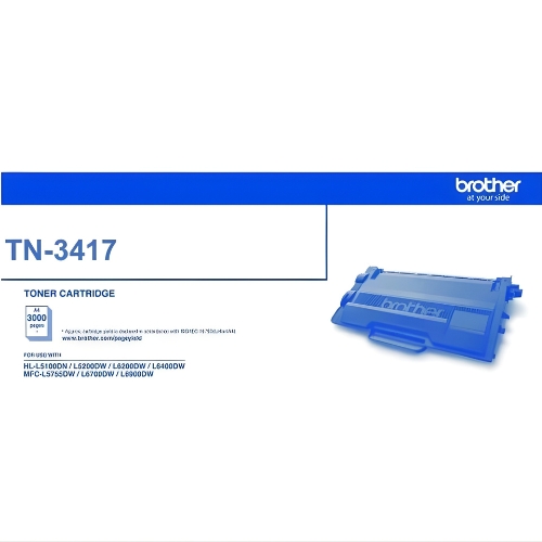 Brother TN-3417 Black Toner Cartridge (3000pages)