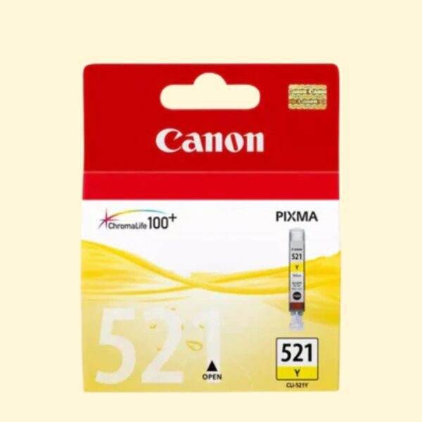 Canon CLI-521 Yellow Original Ink Cartridge (CLI-521Y)