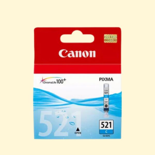 Canon CLI-521 Cyan Original Ink Cartridge (CLI-521C)
