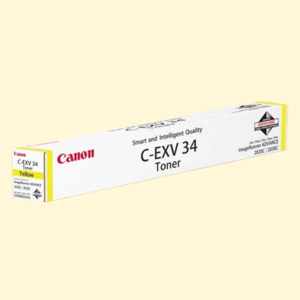 Canon C-EXV 34 Yellow Toner Cartridge (3785B002AA)