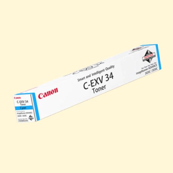 Canon C-EXV 34 Cyan Toner Cartridge (3783B002AA)