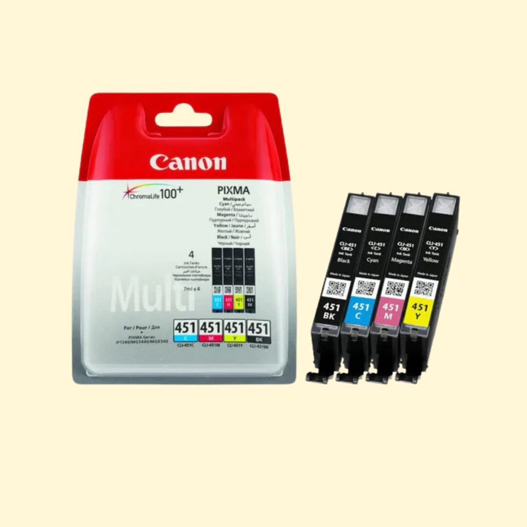 Cti137 Canon CLI-451 BK/C/M/Y Ink Cartridge Multipack - Image 1