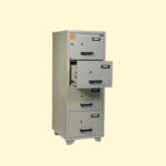 Valberg FC 4K-KK Fire Resistant Filing Cabinet, 4 Drawers, 2 Keys Lock