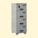 Valberg FC 4K-KK Fire Resistant Filing Cabinet, 4 Drawers, 2 Keys Lock
