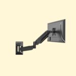 MOUNTUP Monitor Wall Mount for 17-32 Inch Computer Screen, Wall Mounted Arm Support 4.4-17.6lbs Display, Gas Spring Monitor Arm, Black