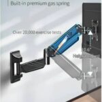 MOUNTUP Monitor Wall Mount for 17-32 Inch Computer Screen, Wall Mounted Arm Support 4.4-17.6lbs Display, Gas Spring Monitor Arm, Black - Image 2