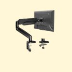 MOUNTUP Single Monitor Desk Mount, Adjustable Gas Spring Monitor Arm Support Max 32 Inch, 4.4-17.6lbs Screen, Computer Monitors Stand Holder, Black