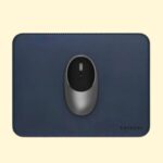 Satechi Vegan Leather Mouse Pad - Scratch and Water Resistant, For Office and Home, 25 cm x 19 cm x 0.36 cm – Blue