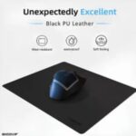 EXCOVIP Mouse Pad, Non-Slip PU Leather Waterproof Desk Pad Protector, for Home and Office, Small Size 26cm x 21cm (Black) - Image 3