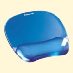 Fellowes Crystal Gel Mouse Pad Wrist Support, Blue - FEL9114120 - Image 3