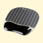Fellowes Photo Gel Mouse Pad Wrist Support - Chevron (FEL 9653401)
