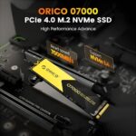 ORICO 2TB NVMe SSD PCIe 4.0- Up to 7000MB/s, M.2 SSD 2280 PCIe 4.0X4 Internal Solid State Drive SSD - Image 3