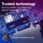 Crucial P3 Plus 2TB PCIe M.2 2280 SSD (CT2000P3PSSD8) - Image 2