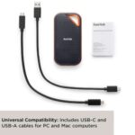 SanDisk 2TB Extreme PRO Portable SSD, USB-C, USB 3.2 Gen 2x2 External Solid State Drive - SDSSDE81-2T00-G25 - Image 2