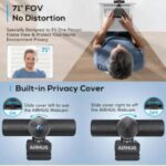 2K Webcam with Noise Canceling Microphones, USB Web Cam for Computer and Laptop Plug & Play, Web Camera with Privacy Cover, 71°Wide-Angle - Image 3