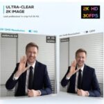 AIRHUG 2K Webcam No Mic with Privacy Cover, USB Web Cam for Computer and Laptop Plug & Play, Web Camera Without Audio, 78° Wide-Angle - Image 2